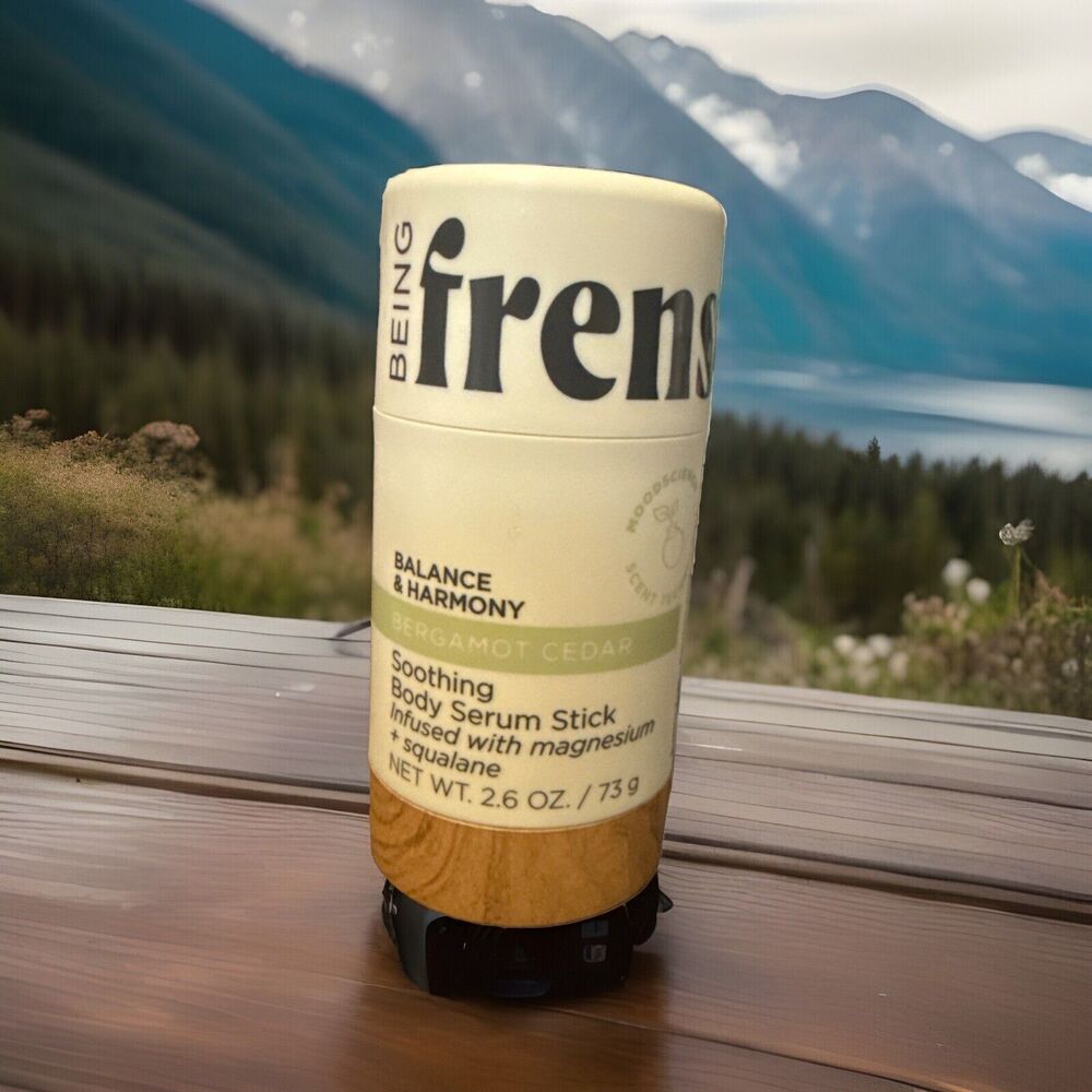 Being Frenshe Soothing Hydrating Body Serum Stick  Magnesium Bergamot Cedar New